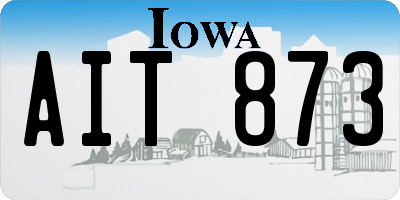 IA license plate AIT873
