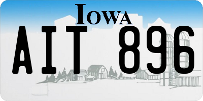 IA license plate AIT896