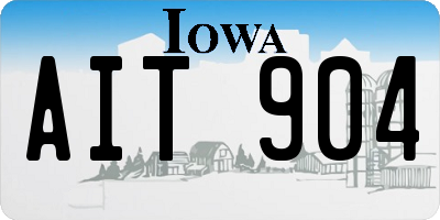 IA license plate AIT904