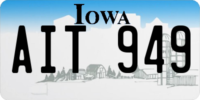 IA license plate AIT949