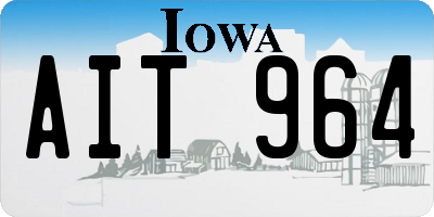 IA license plate AIT964
