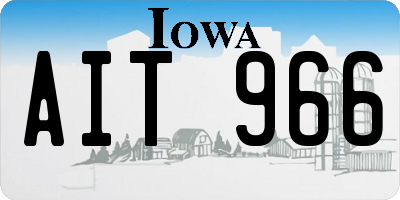 IA license plate AIT966