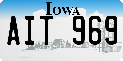 IA license plate AIT969