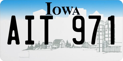 IA license plate AIT971