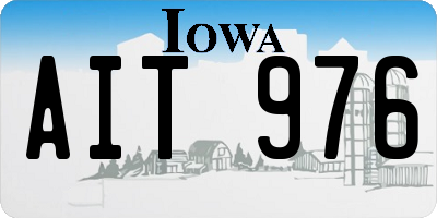 IA license plate AIT976