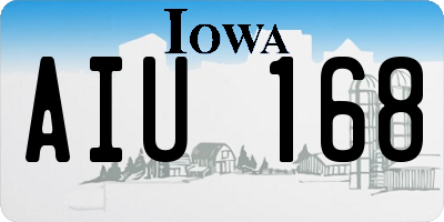 IA license plate AIU168