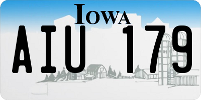 IA license plate AIU179