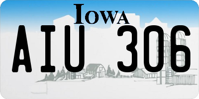IA license plate AIU306