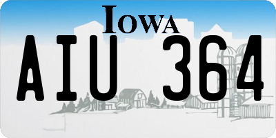 IA license plate AIU364
