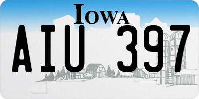 IA license plate AIU397