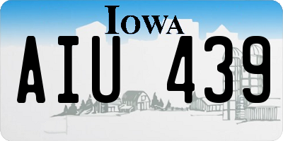 IA license plate AIU439