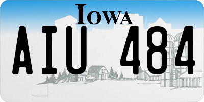 IA license plate AIU484