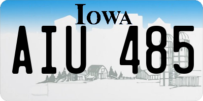 IA license plate AIU485
