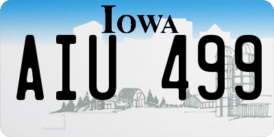 IA license plate AIU499