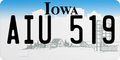 IA license plate AIU519