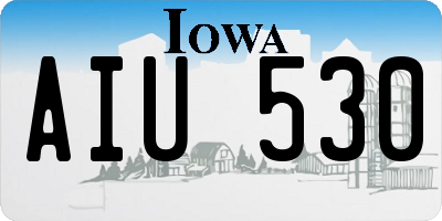 IA license plate AIU530
