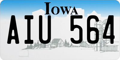 IA license plate AIU564