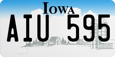 IA license plate AIU595