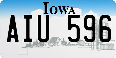 IA license plate AIU596