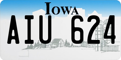 IA license plate AIU624