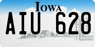 IA license plate AIU628