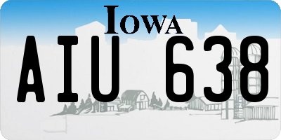 IA license plate AIU638