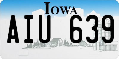IA license plate AIU639