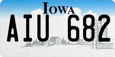IA license plate AIU682