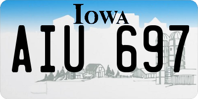 IA license plate AIU697