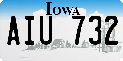 IA license plate AIU732