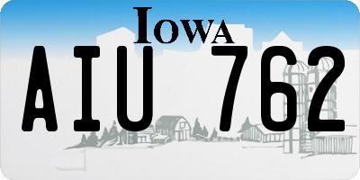 IA license plate AIU762