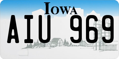 IA license plate AIU969