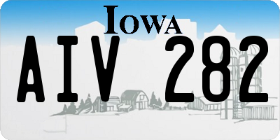 IA license plate AIV282