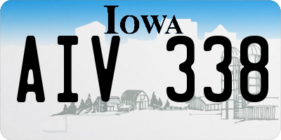 IA license plate AIV338