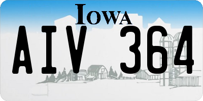 IA license plate AIV364