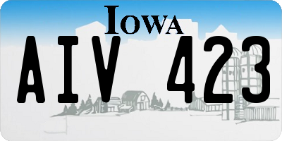 IA license plate AIV423