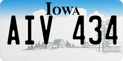 IA license plate AIV434