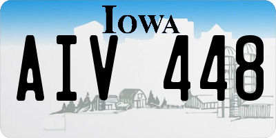 IA license plate AIV448