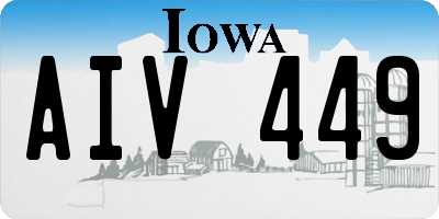 IA license plate AIV449
