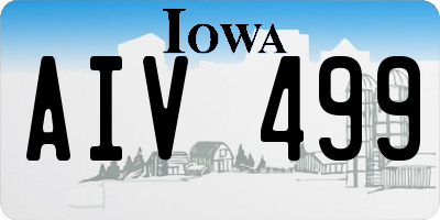 IA license plate AIV499