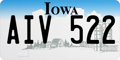 IA license plate AIV522