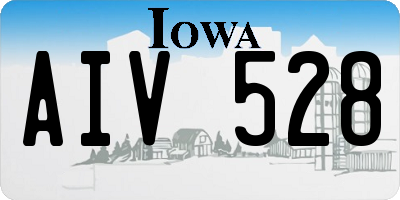 IA license plate AIV528