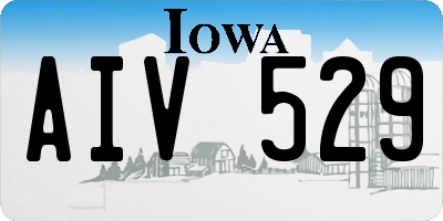 IA license plate AIV529