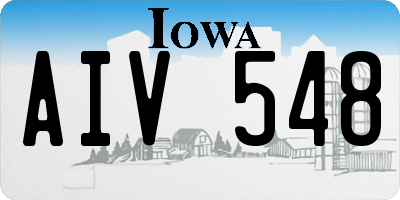 IA license plate AIV548