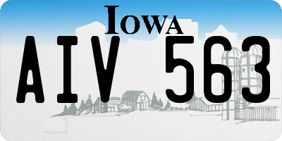 IA license plate AIV563
