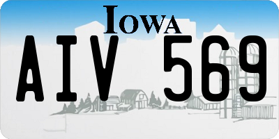 IA license plate AIV569
