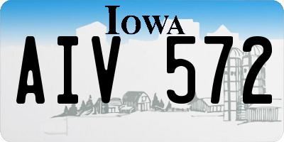 IA license plate AIV572