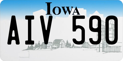 IA license plate AIV590