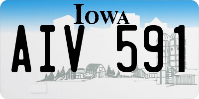 IA license plate AIV591