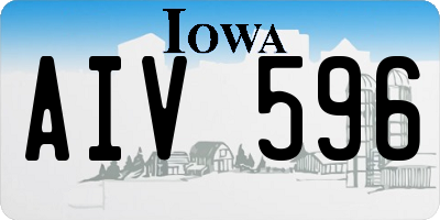 IA license plate AIV596